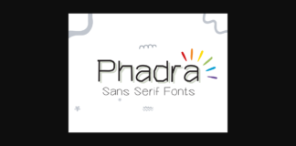 Phadra Font Poster 1