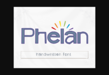 Phelan Font Poster 1