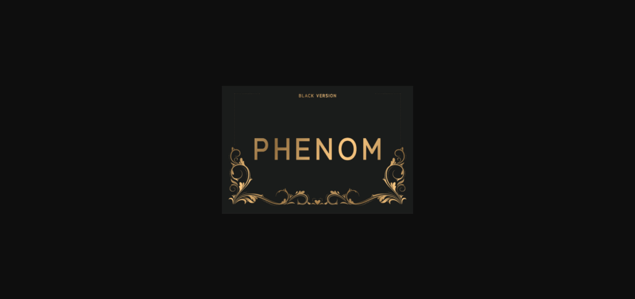 Phenom Black Font Poster 3