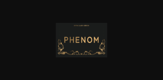 Phenom Extra Black Font Poster 1