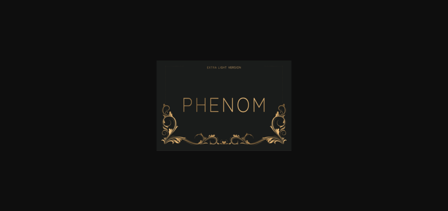 Phenom Extra Light Font Poster 3