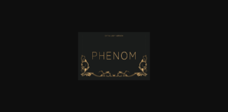 Phenom Extra Light Font Poster 1