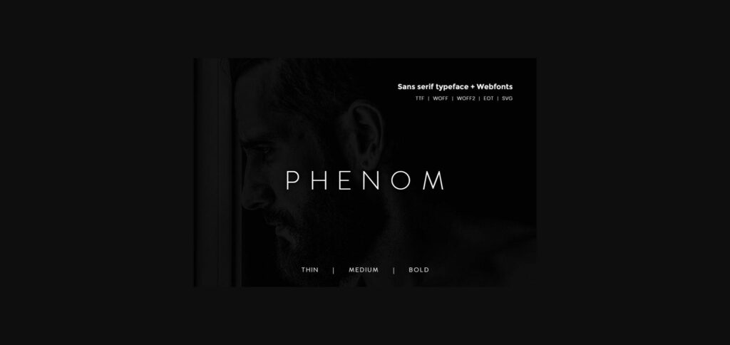 Phenom Font Poster 1