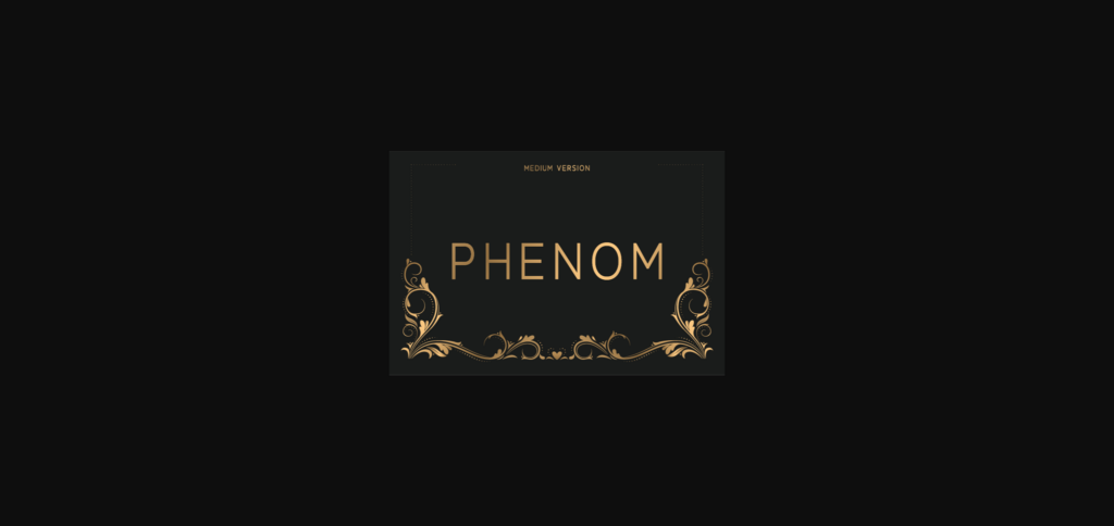 Phenom Medium Font Poster 3