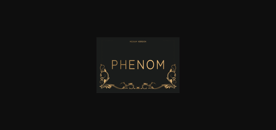 Phenom Medium Font Poster 3