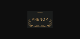 Phenom Medium Font Poster 1