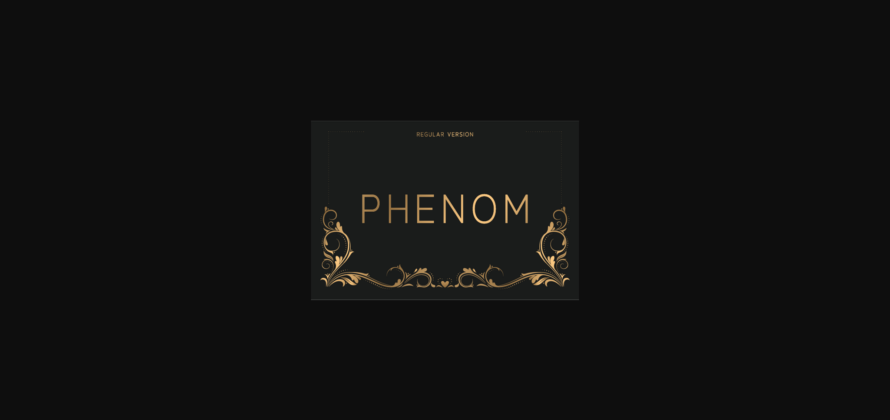 Phenom Regular Font Poster 3