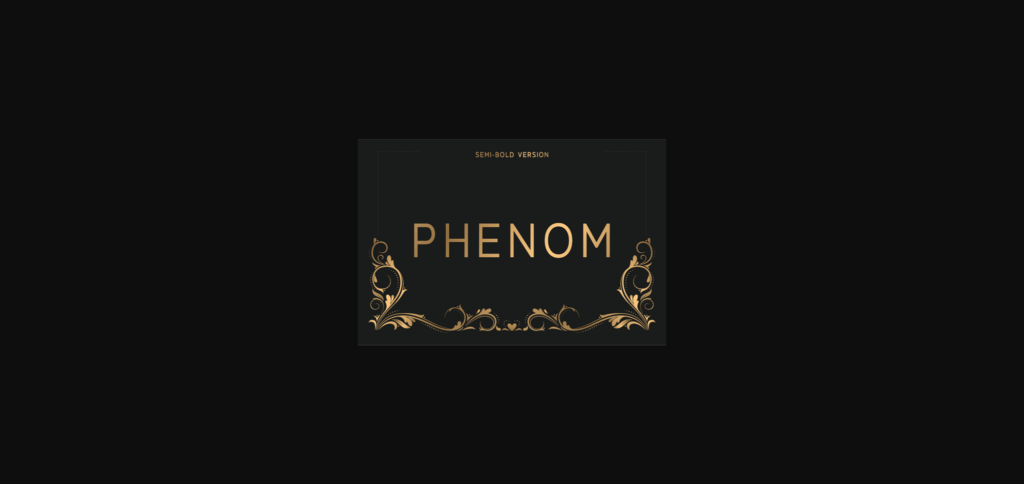 Phenom Semi-Bold Font Poster 3