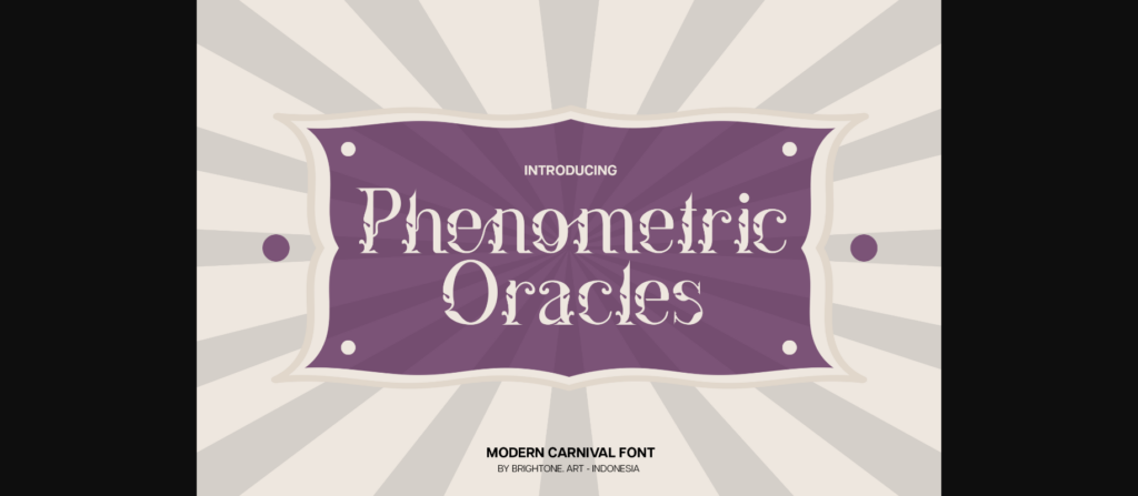 Phenometric Oracles Font Poster 3