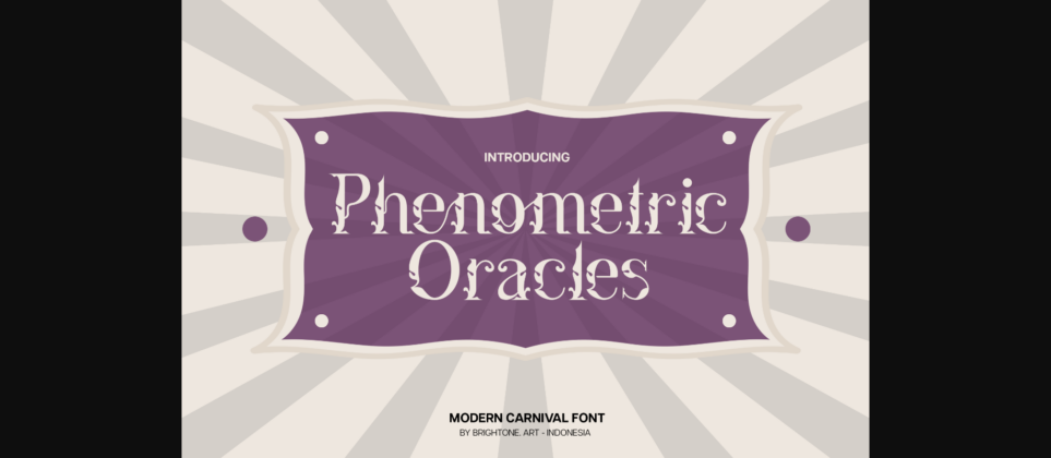 Phenometric Oracles Font Poster 3