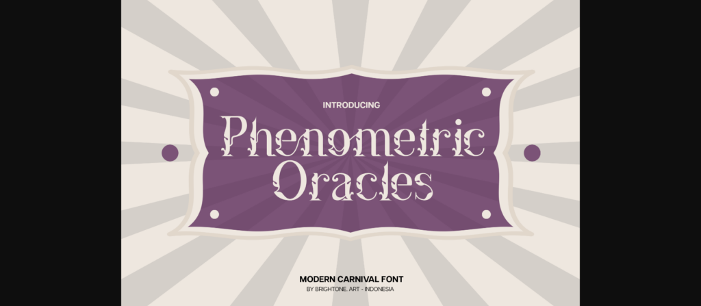 Phenometric Oracles Font Poster 1