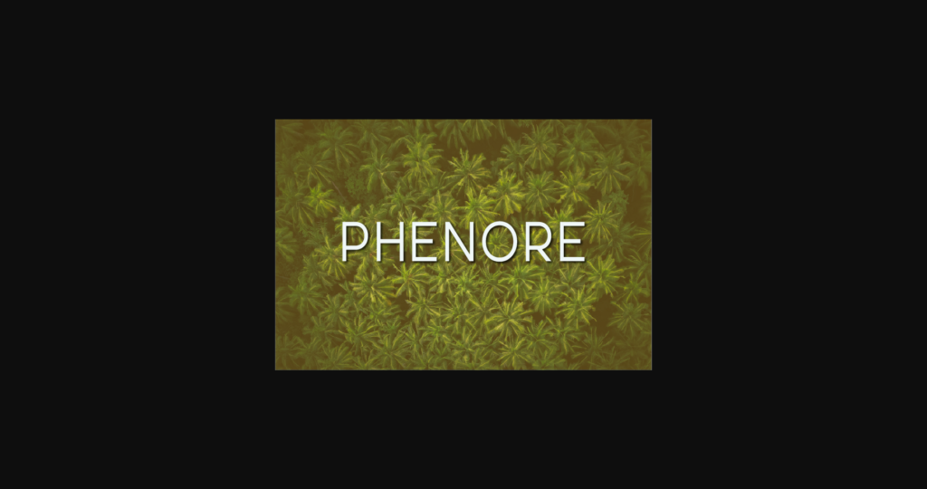 Phenore Font Poster 3