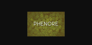 Phenore Font Poster 1