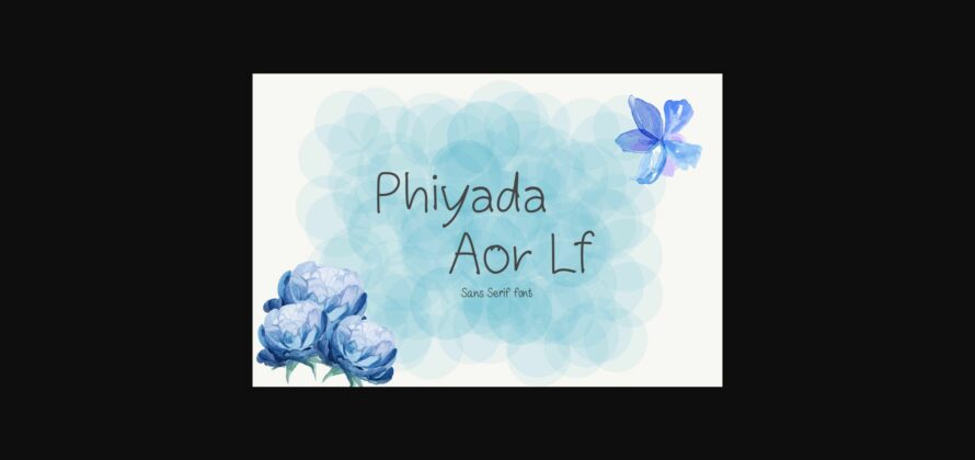 Phiyada Aor Lf Font Poster 3