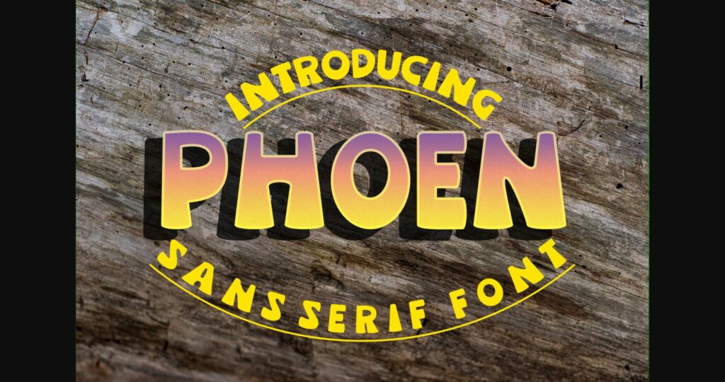 Phoen Font Poster 1