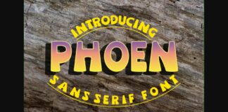 Phoen Font Poster 1