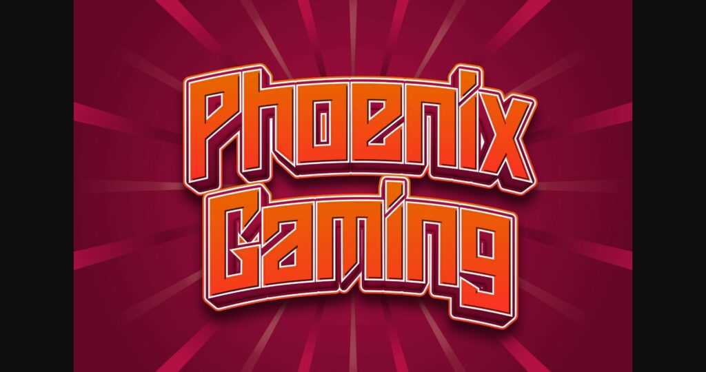 Phoenix Gaming Font Poster 3