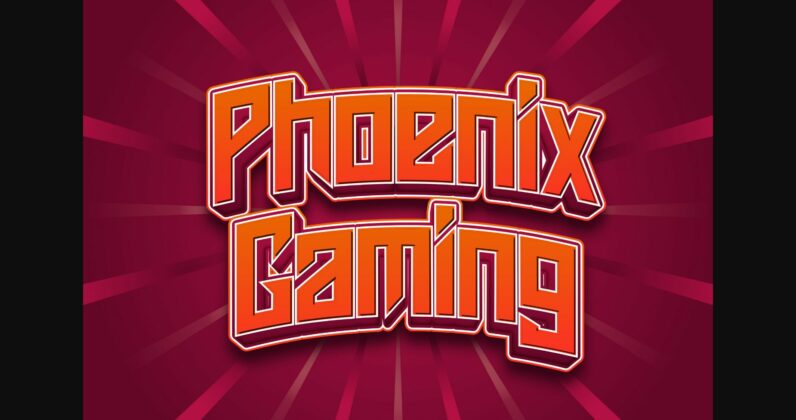 Phoenix Gaming Font Poster 3