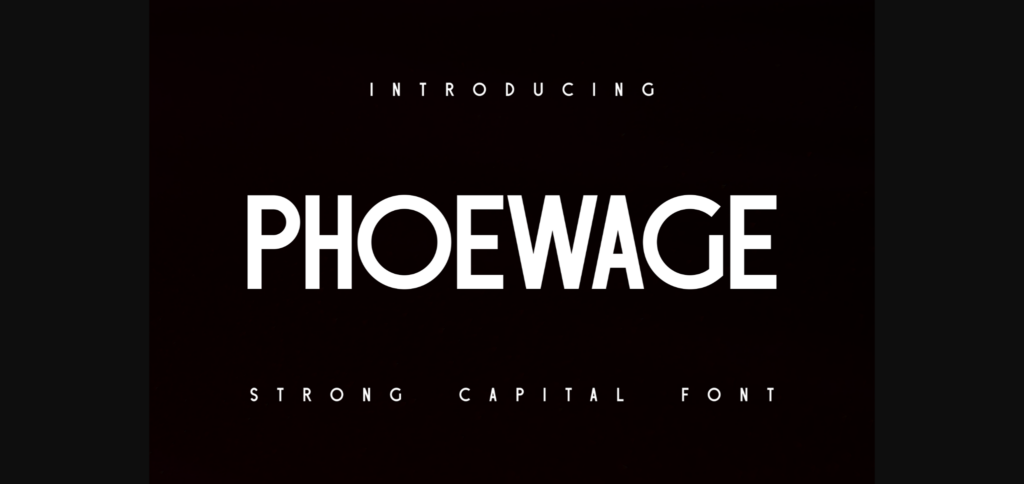 Phoewage Font Poster 3