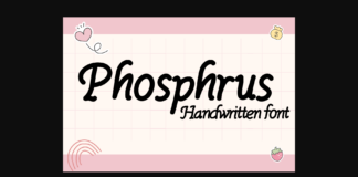 Phosphorus Font Poster 1