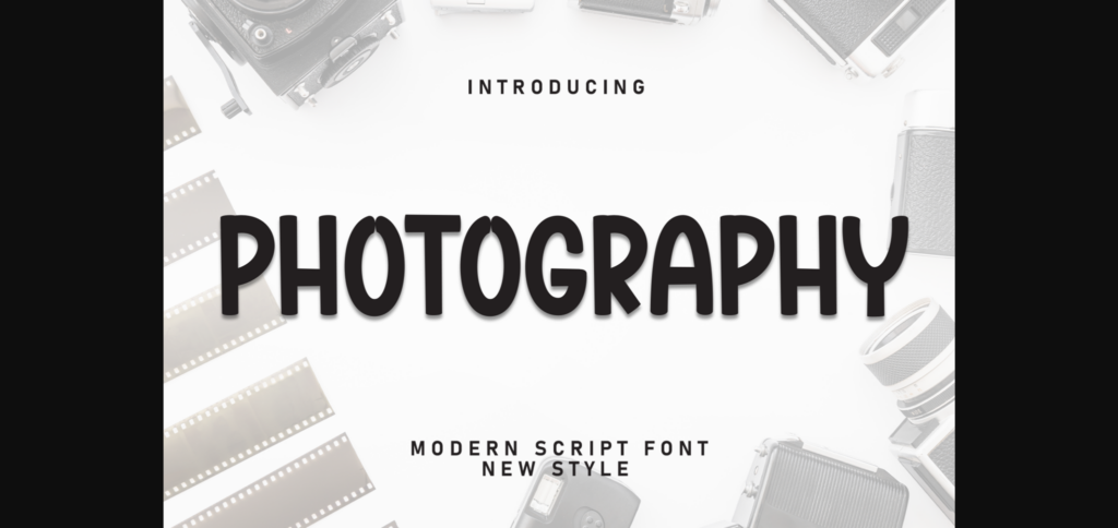 Photography Font Poster 3