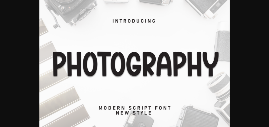 Photography Font Poster 3