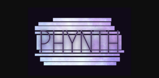 Phynth Font Poster 1