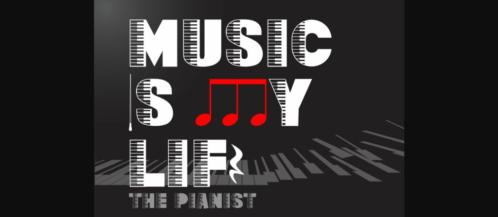 Piano Music Font Poster 7