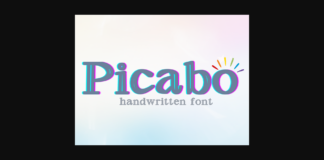 Picabo Font Poster 1