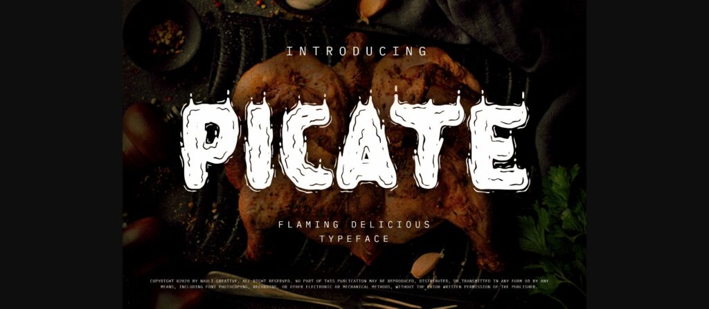 Picate Font Poster 3
