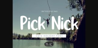 Pick Nick Font Poster 1