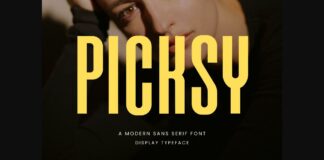 Picksy Font Poster 1