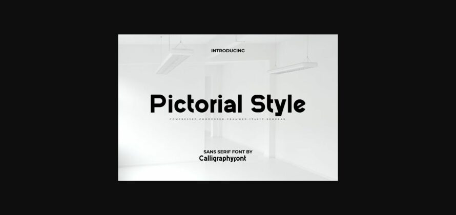 Pictorial Style Font Poster 1