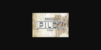 Pilot Font Poster 1