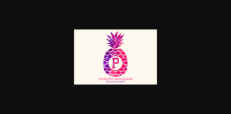 Pineapple Monogram Font Poster 1