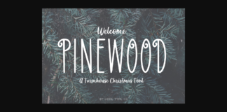 Pinewood Font Poster 1