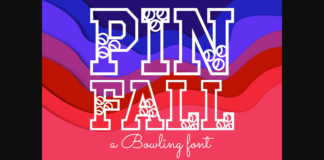 Pinfall Font Poster 1