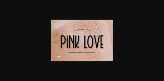 Pink Love Font Poster 1