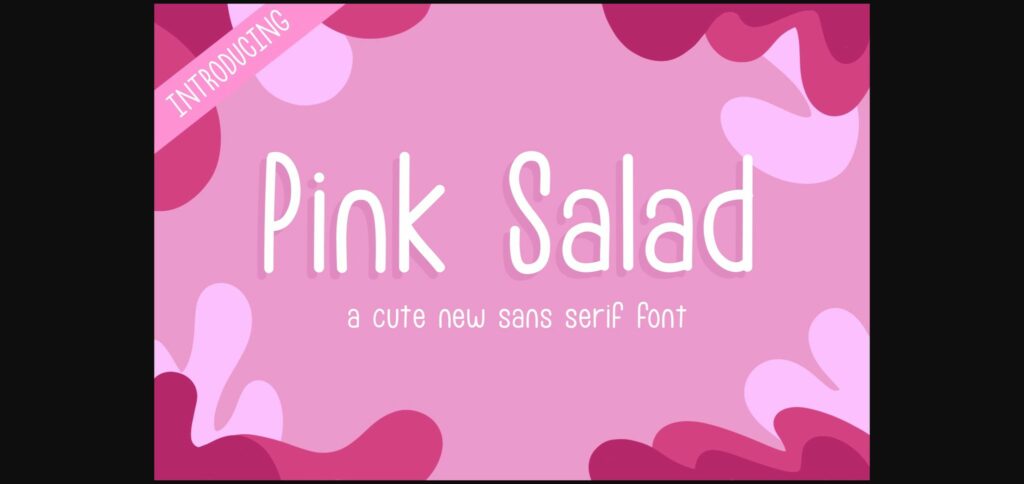 Pink Salad Font Poster 3