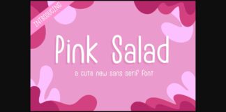 Pink Salad Font Poster 1