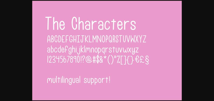 Pink Salad Font Poster 4