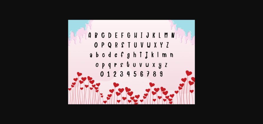 Pink Valentine Font Poster 4