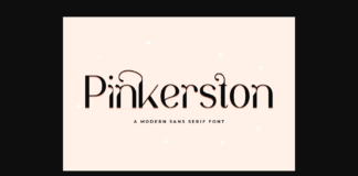 Pinkerston Font Poster 1