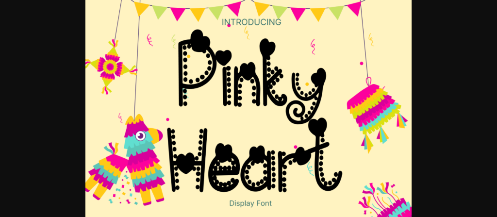 Pinky Heart Font Poster 3