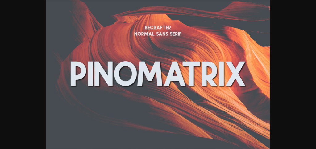 Pinomatrix Font Poster 3