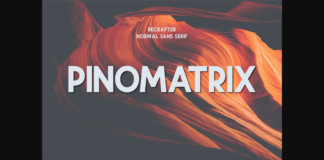 Pinomatrix Font Poster 1