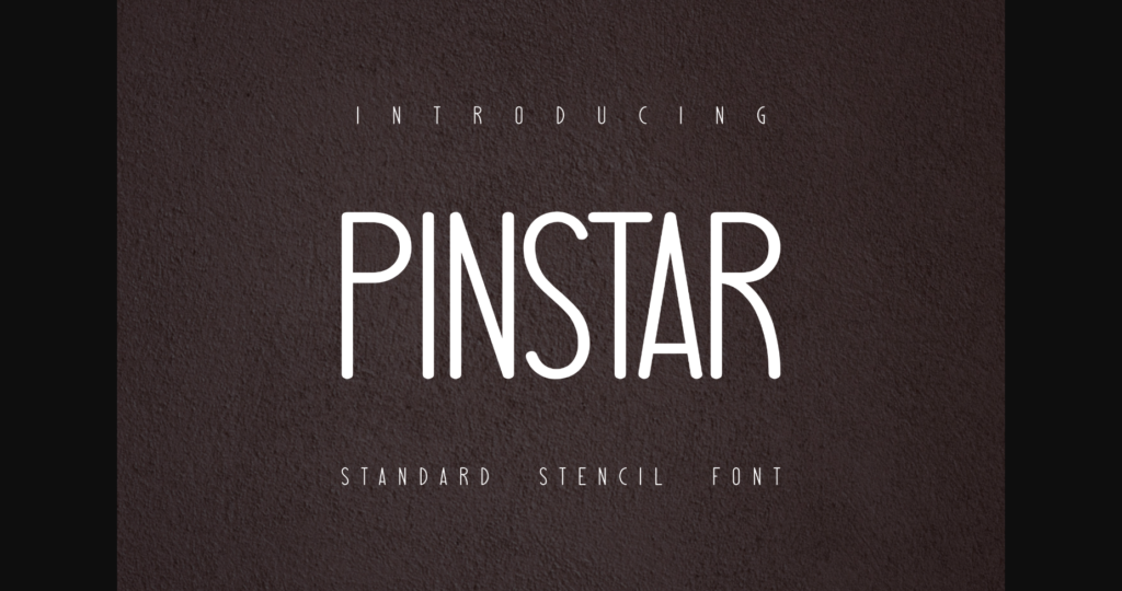 Pinstar Font Poster 1