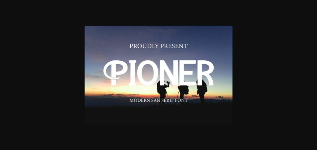 Pioner Font Poster 3