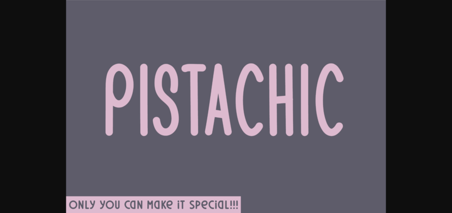 Pistachic Font Poster 1