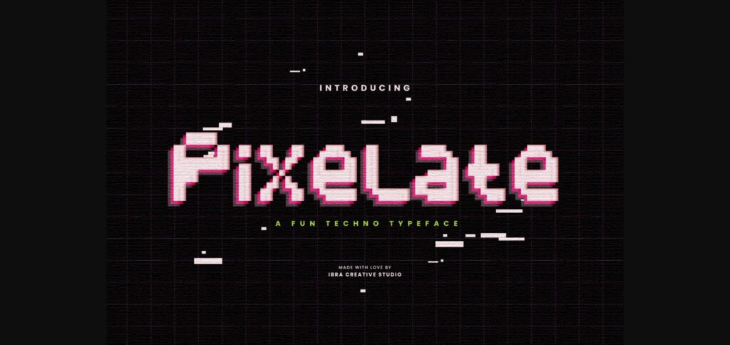 Pixelate Font Poster 1